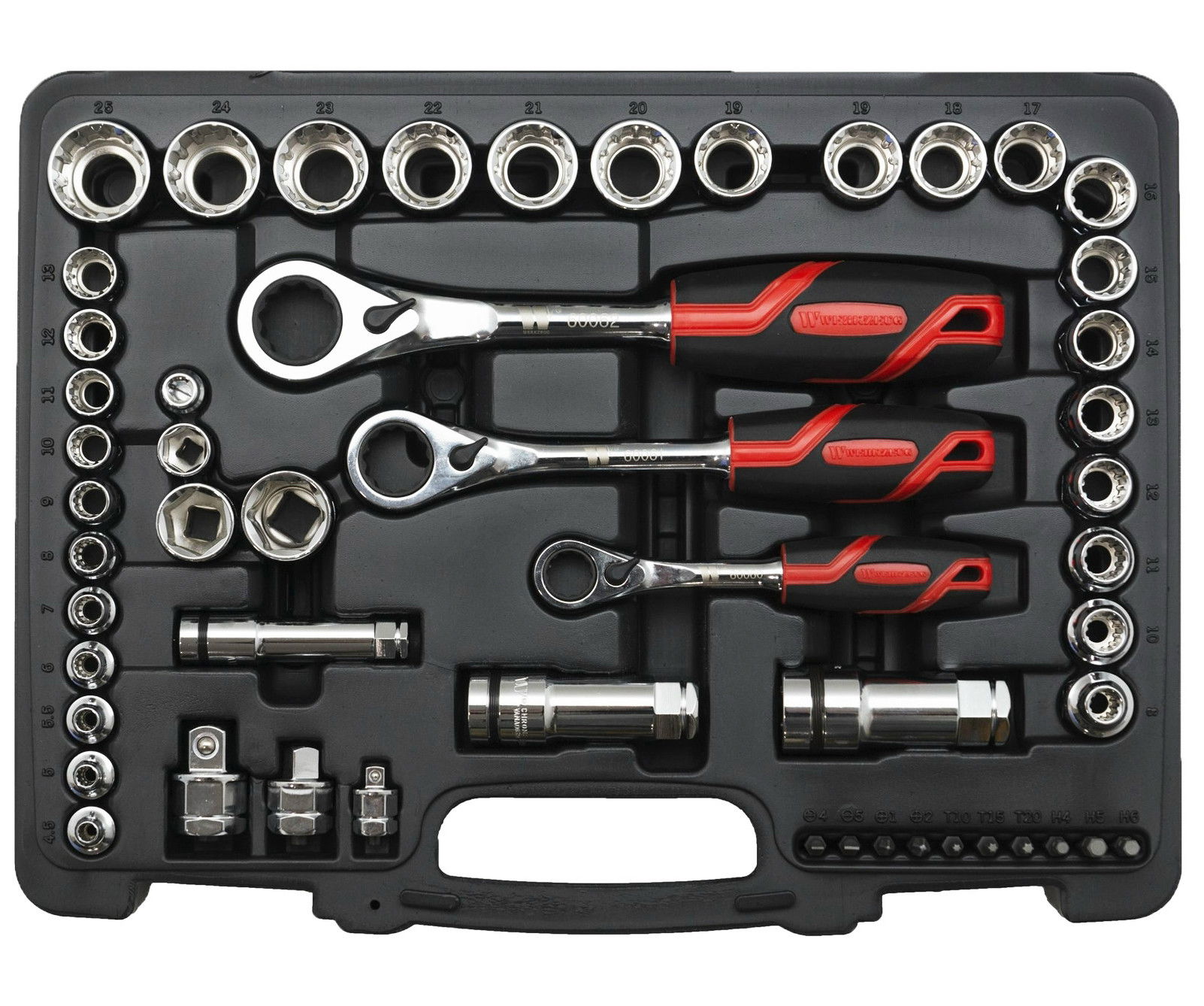 Welzh Werkzeug 60059-WW 1/4"-os, 3/8"-os és 1/2"-os dugókulcs készlet, Go-Through, 52 részes termék fő termékképe