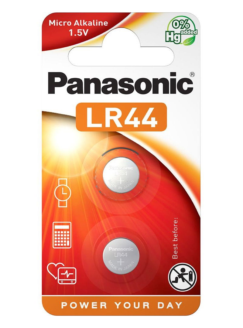 Panasonic LR-44EL/2B alkáli gombelem, 2 db/bliszter termék fő termékképe