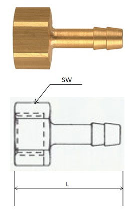 (TI1213M) G 1/2, 13 mm csatlakozású belső menetes tömlővég termék fő termékképe