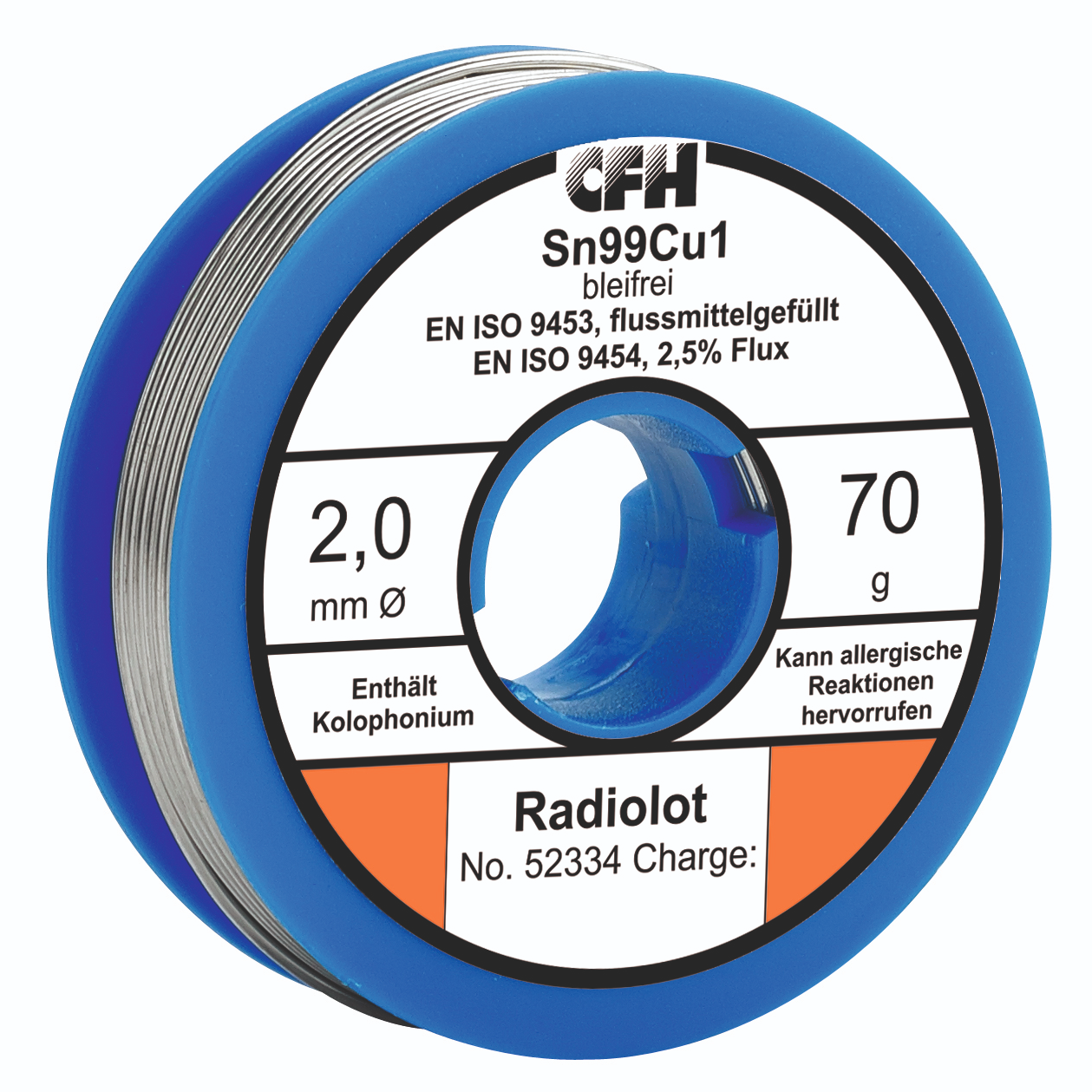 CFH RL 334 rádió forrasztóón, 70 g/tekercs termék fő termékképe